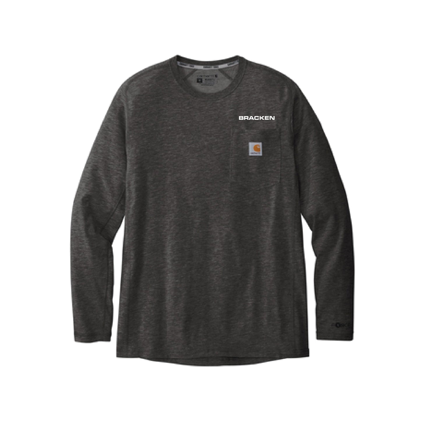 Carhartt Long Sleeve Henley T-Shirt - Carbon Heather