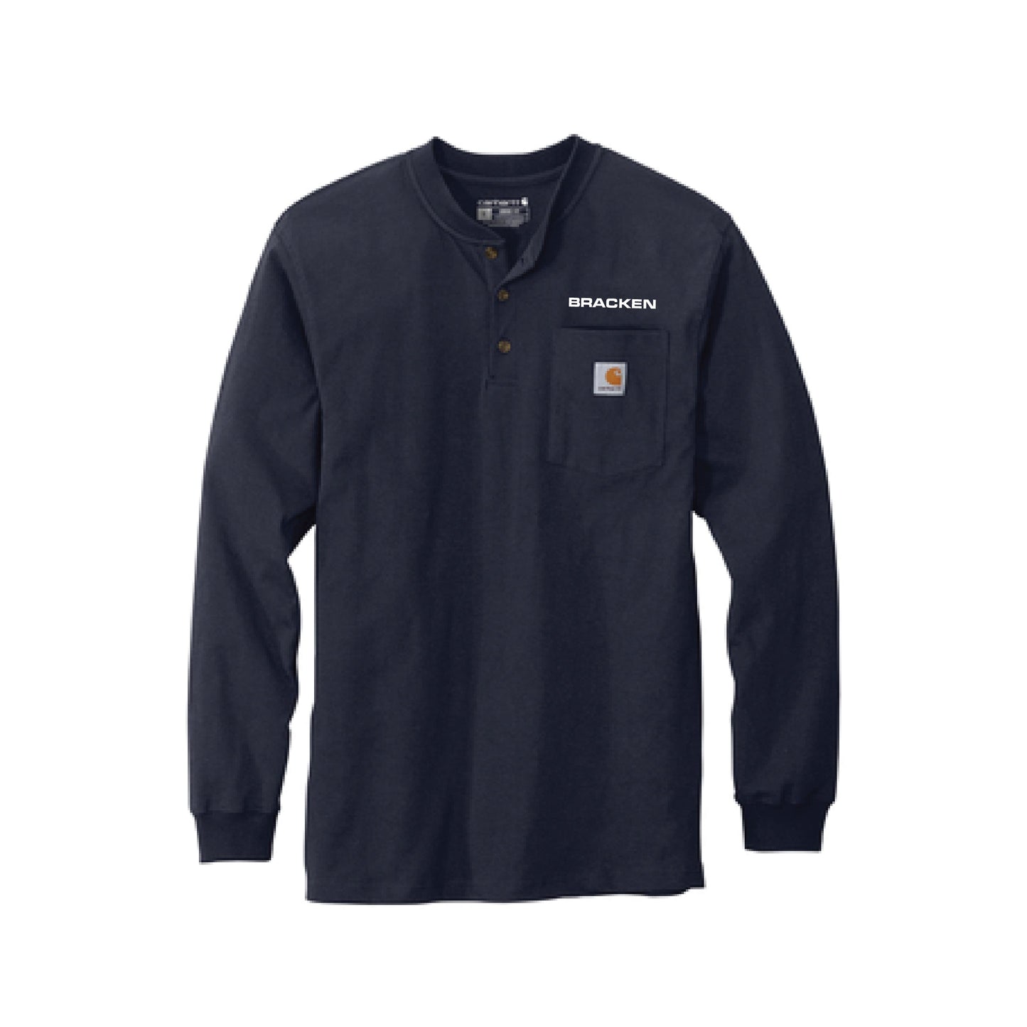 Carhartt Long Sleeve Henley T-Shirt - Navy