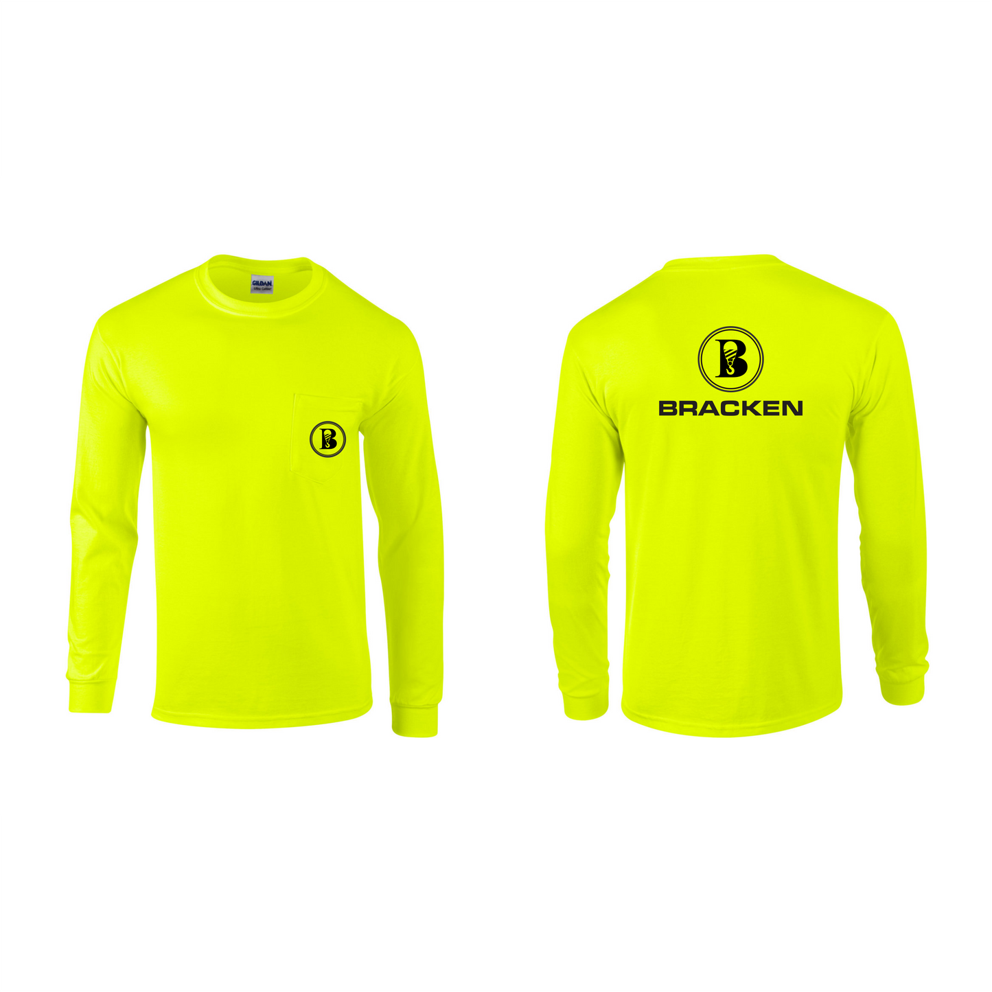 Safety High Vis Long Sleeve Pocket Tee
