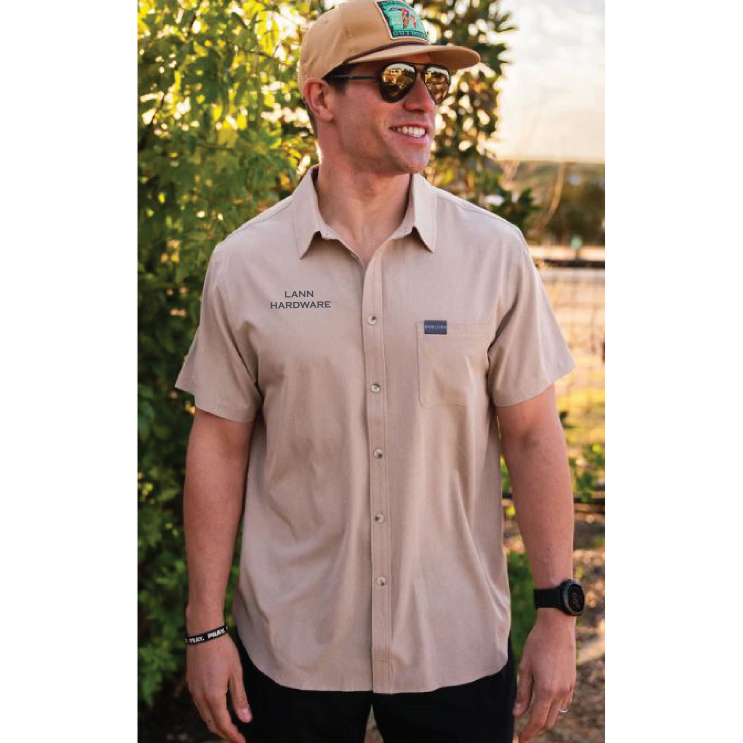 Lann Hardware Men's Burlebo Performance Button Up