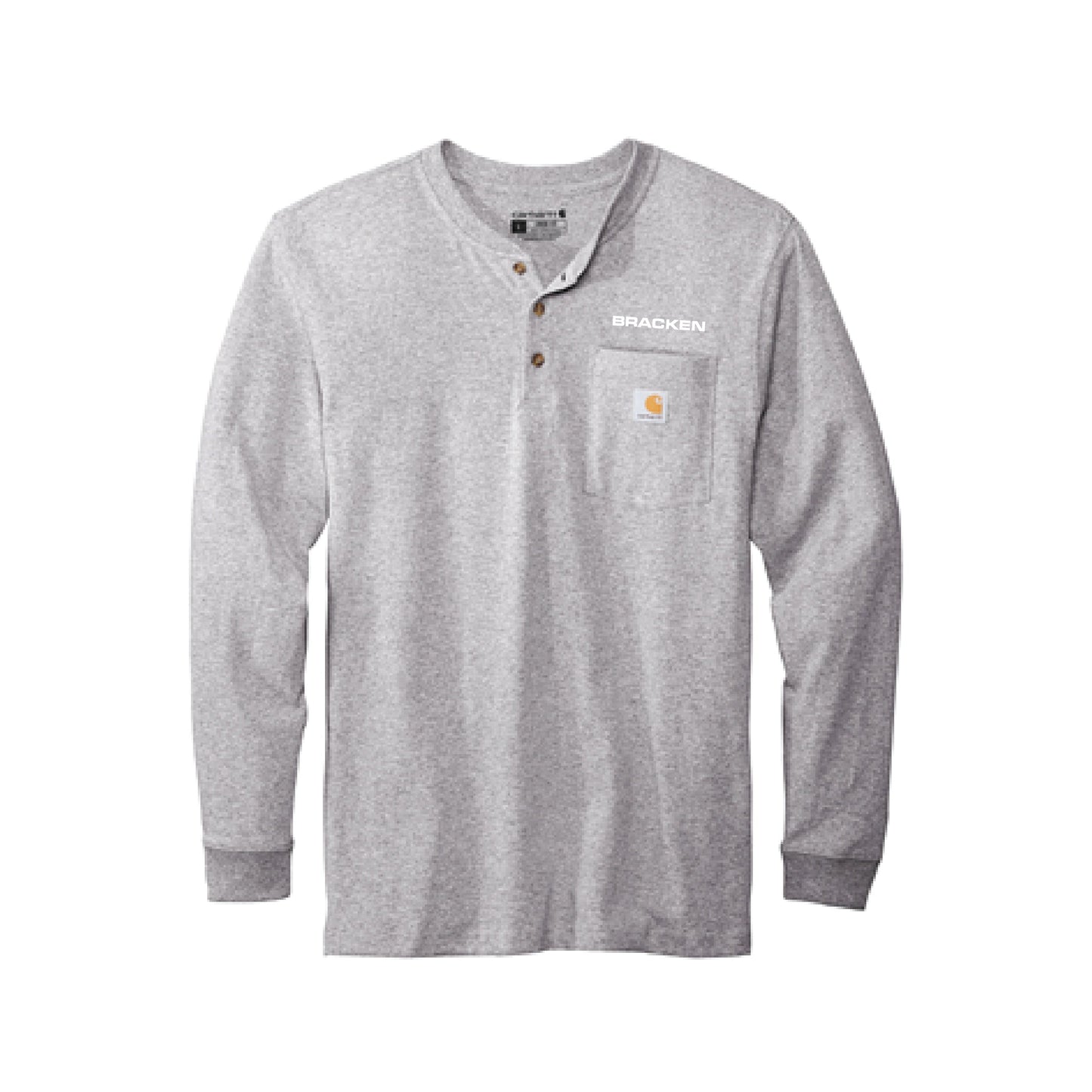 Carhartt Long Sleeve Henley T-Shirt - Heather Grey