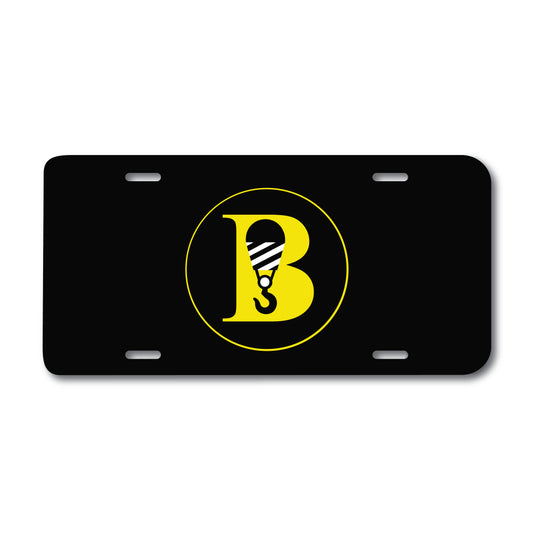 B Aluminum License Plate