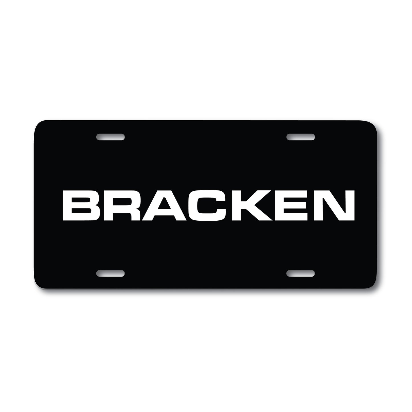 Bracken Aluminum License Plate