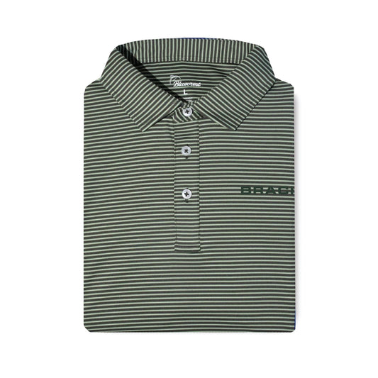 The Graduate Stripe Performance Polo Bracken
