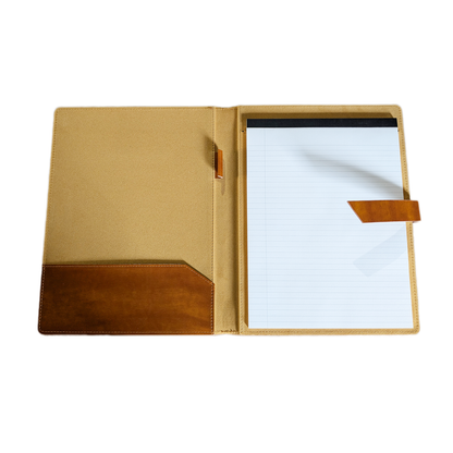 New Age Italian PU Leather 8.5"x11" Padfolio